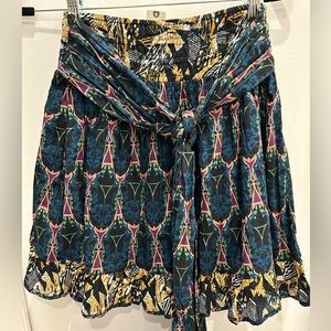 Anthropologie Ruffle Skirt with Tie Size Medium